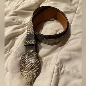 Cobra snake skin belt 32-34 inch belt
